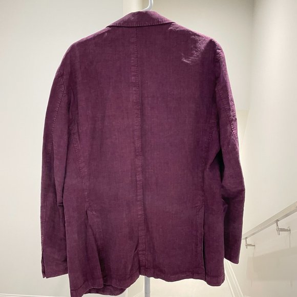 MICHELE NEGRI MEN PURPLE BLAZER JACKET - Picture 2 of 6